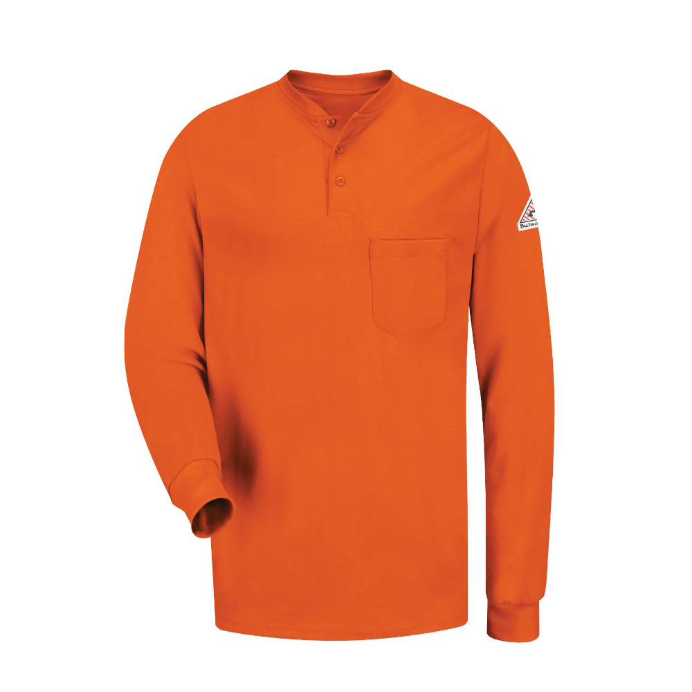 Bulwark FR Long Sleeve Tagless Henley Shirt